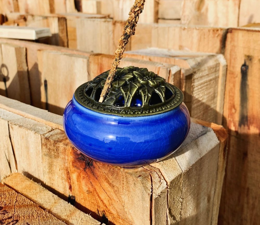 Incense Burner | Smudge Bowl | Ceramic Sacred Scents Sanctuary