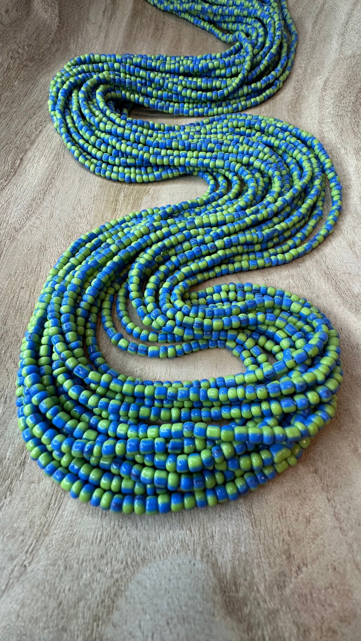 Blue x Green Journey Waist Beads