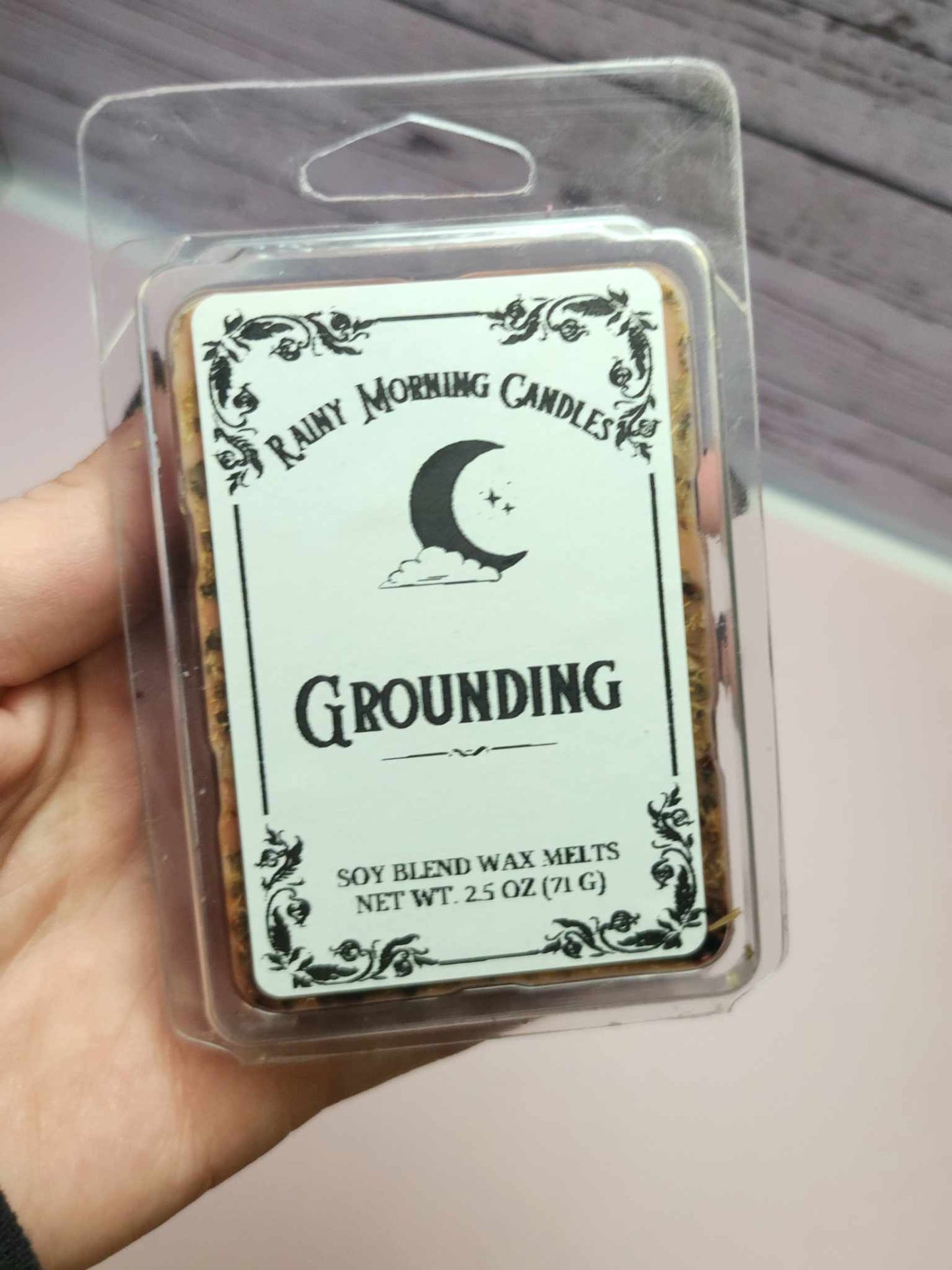 Grounding | Intention + Ritual Wax Melts Rainy Morning Candles