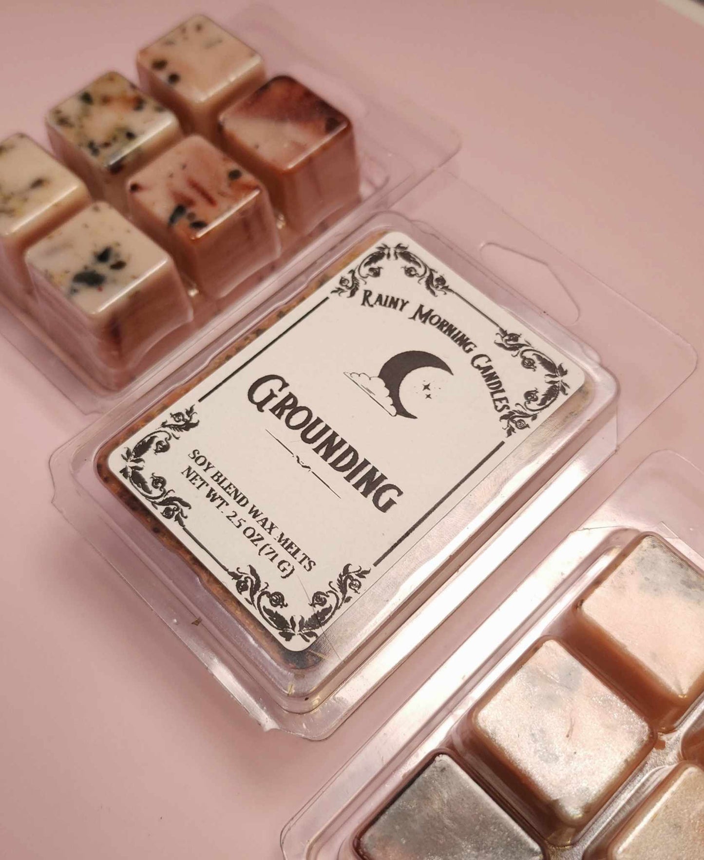 Grounding | Intention + Ritual Wax Melts Rainy Morning Candles