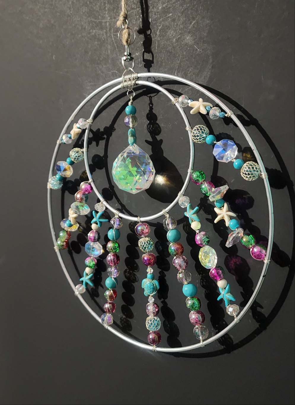 Ocean-inspired Suncatcher Bead From The Heart Creations