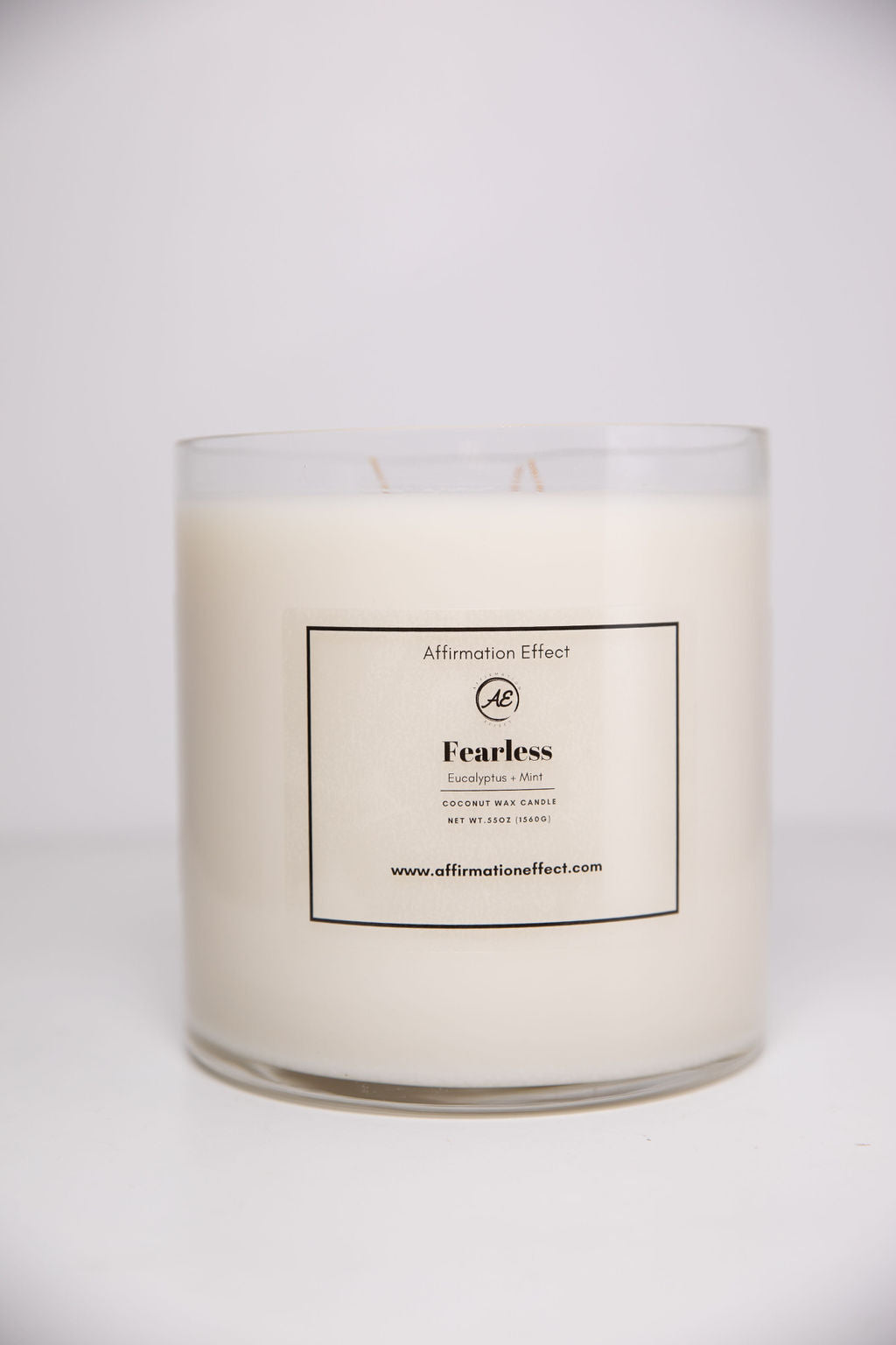 Eucalyptus Mint "Fearless" Affirmation Candle - 17.5 oz Affirmation Effect