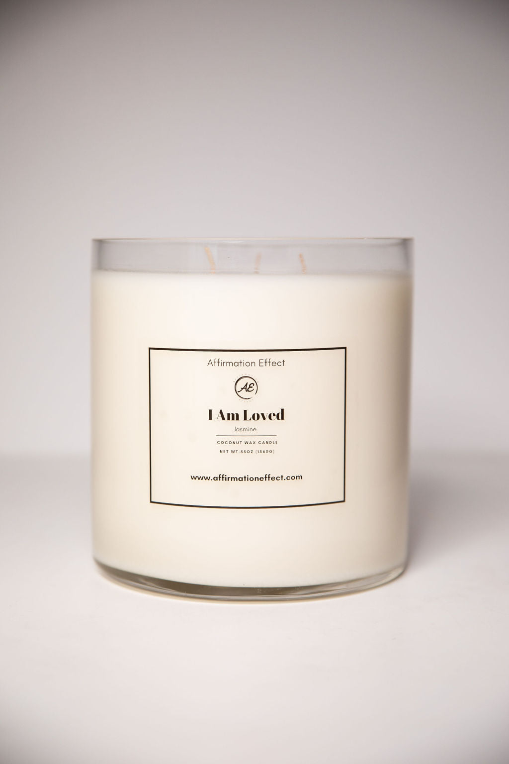 Jasmine "I Am Loved" Affirmation Candle - 17.5 oz Affirmation Effect