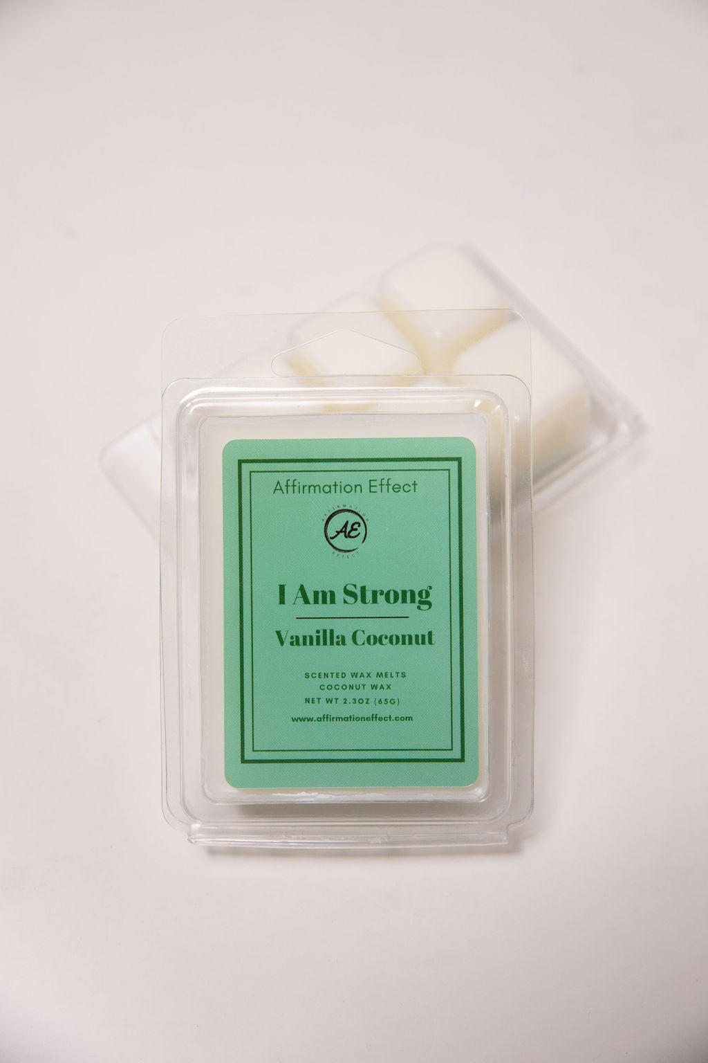 Vanilla Coconut "I Am Strong" Affirmation Candle- 17.5 oz Affirmation Effect