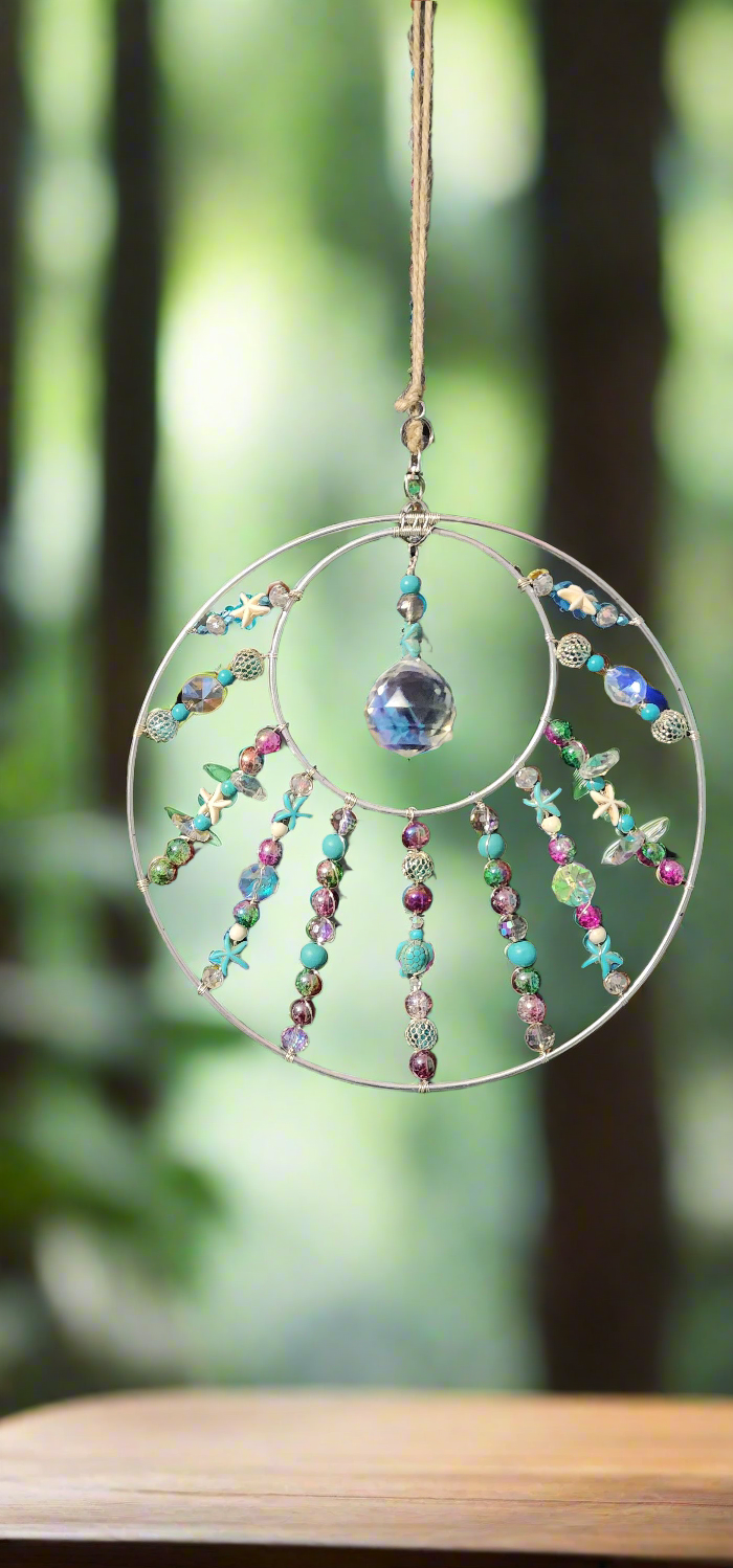 Ocean-inspired Suncatcher Bead From The Heart Creations