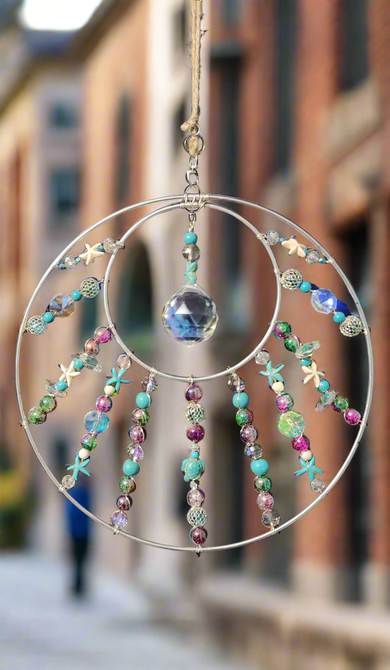 Ocean-inspired Suncatcher Bead From The Heart Creations