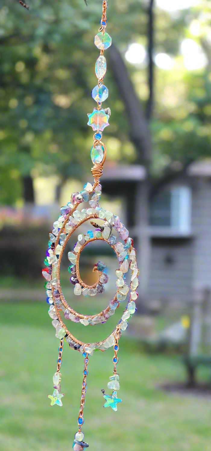 Fluorite Suncatcher Bead From The Heart Creations
