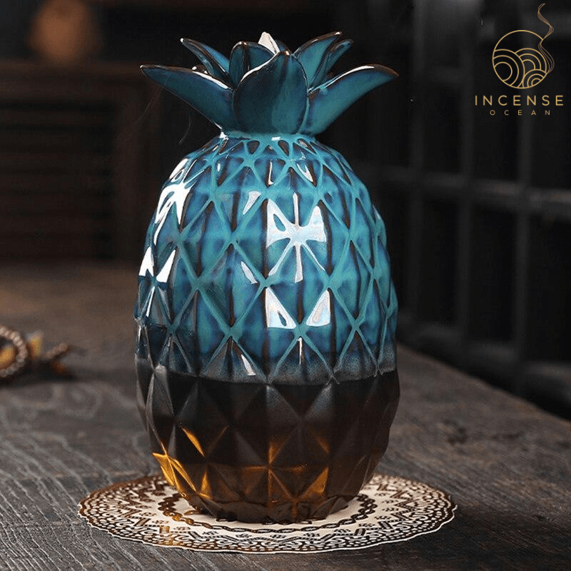 Pineapple Ceramic Incense Burner incenseocean