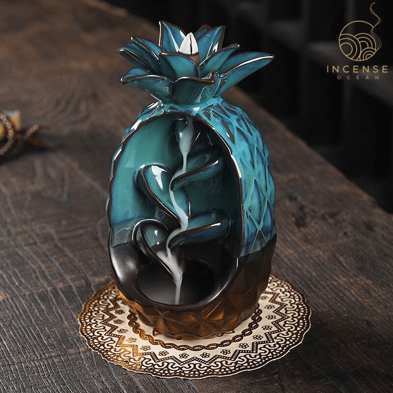 Pineapple Ceramic Incense Burner incenseocean