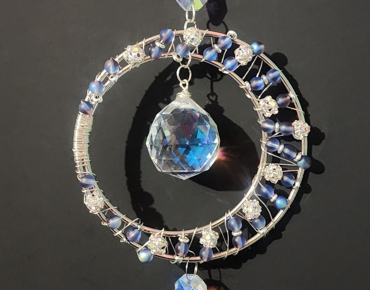 Mystic Twilight Crystal Suncatcher Bead From The Heart Creations