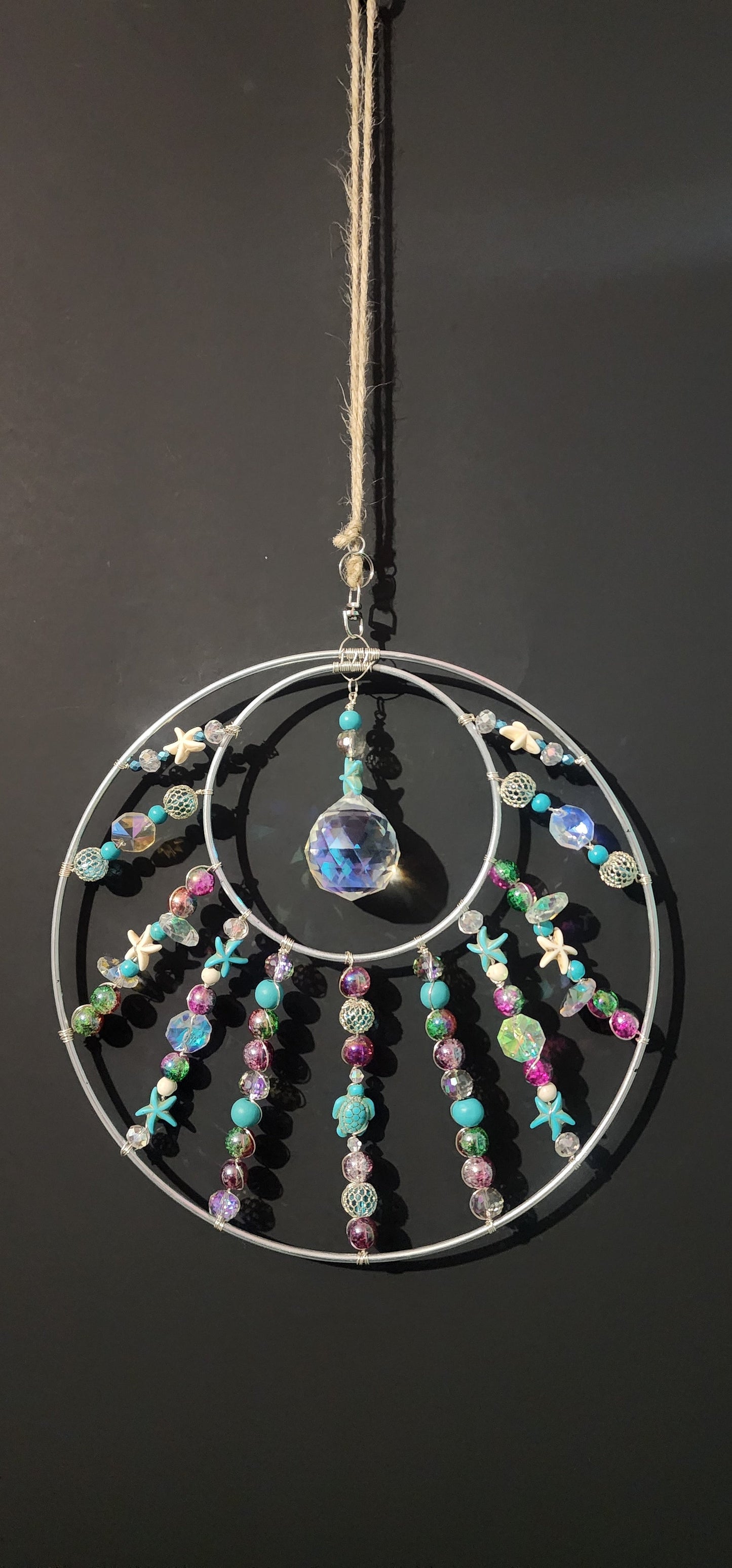 Ocean-inspired Suncatcher Bead From The Heart Creations