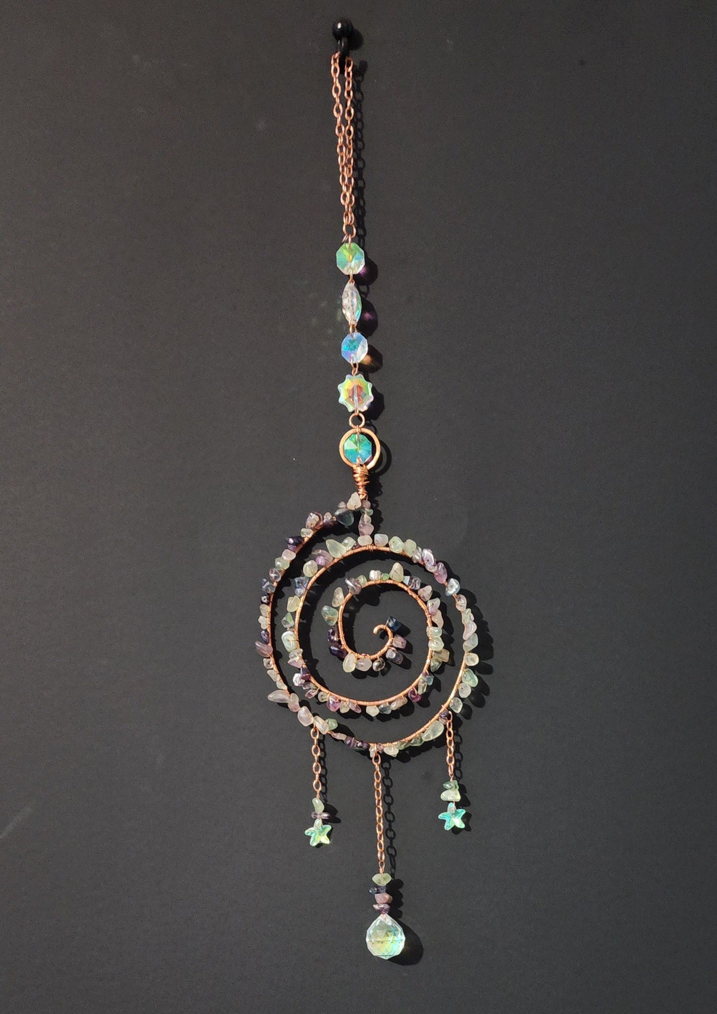 Fluorite Suncatcher Bead From The Heart Creations