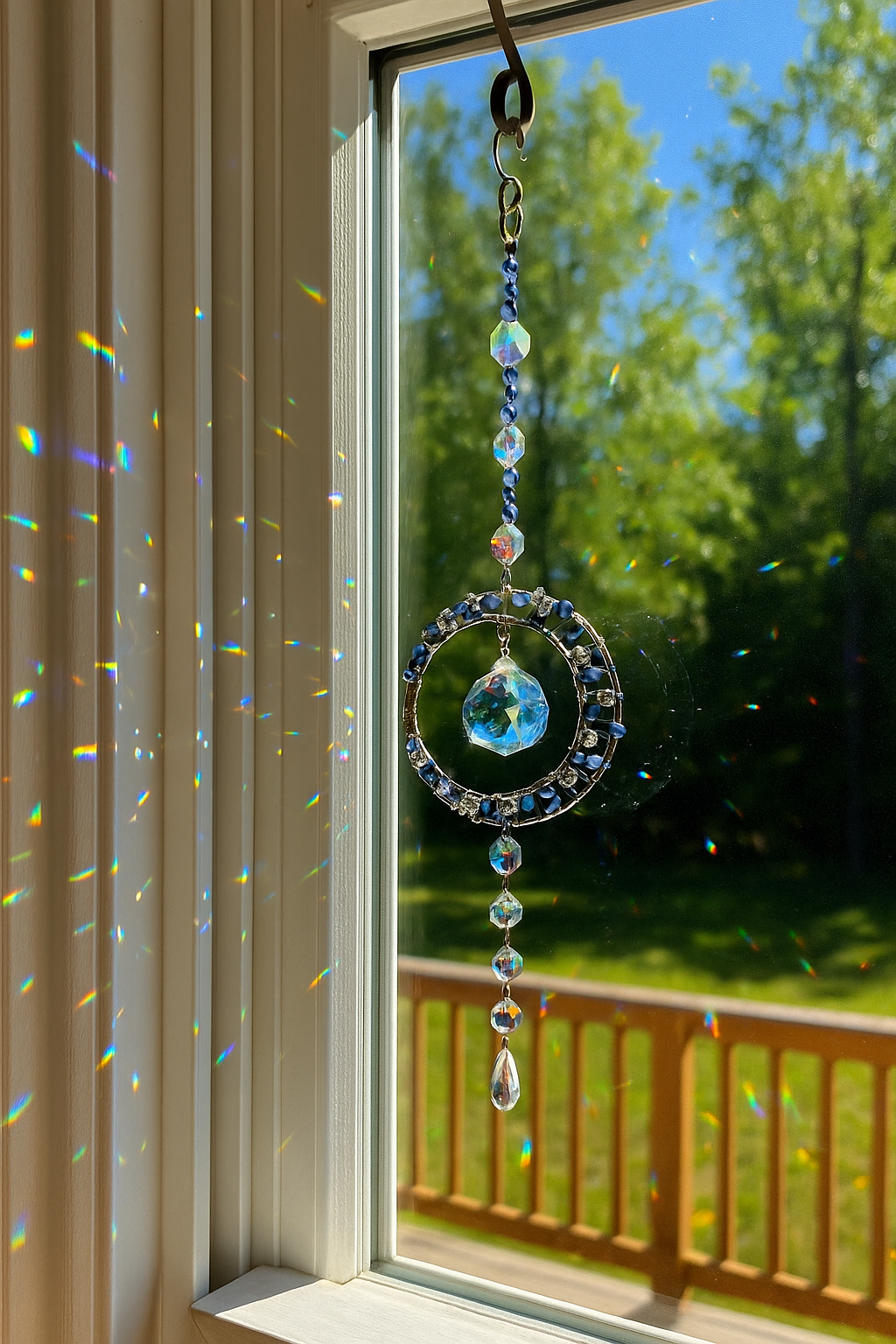 Mystic Twilight Crystal Suncatcher Bead From The Heart Creations
