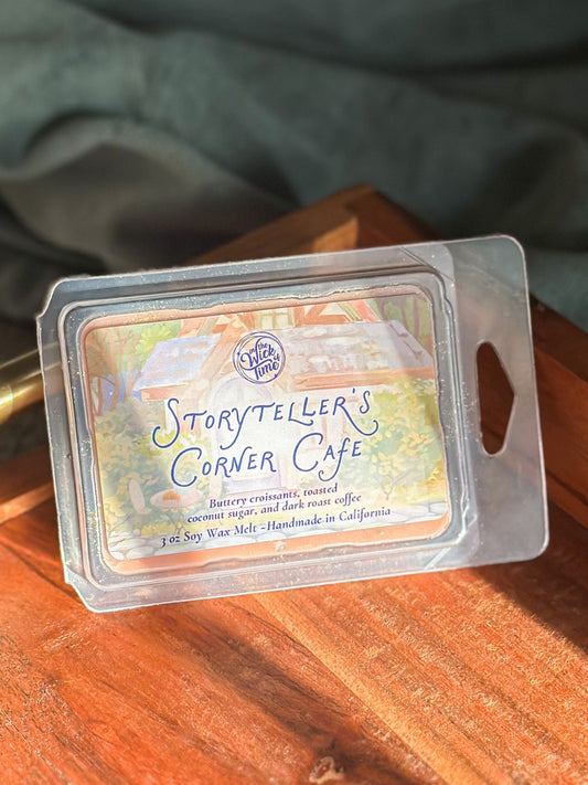 Storyteller's Corner Cafe Wax Melt In the Wick of Time