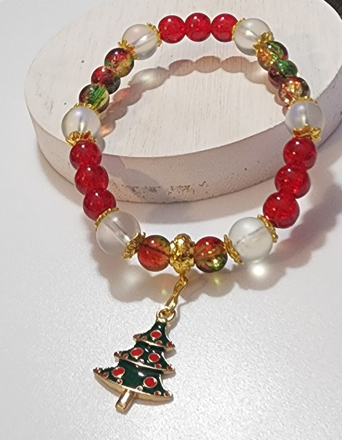 Christmas Wrist Bling Bead From The Heart Creations