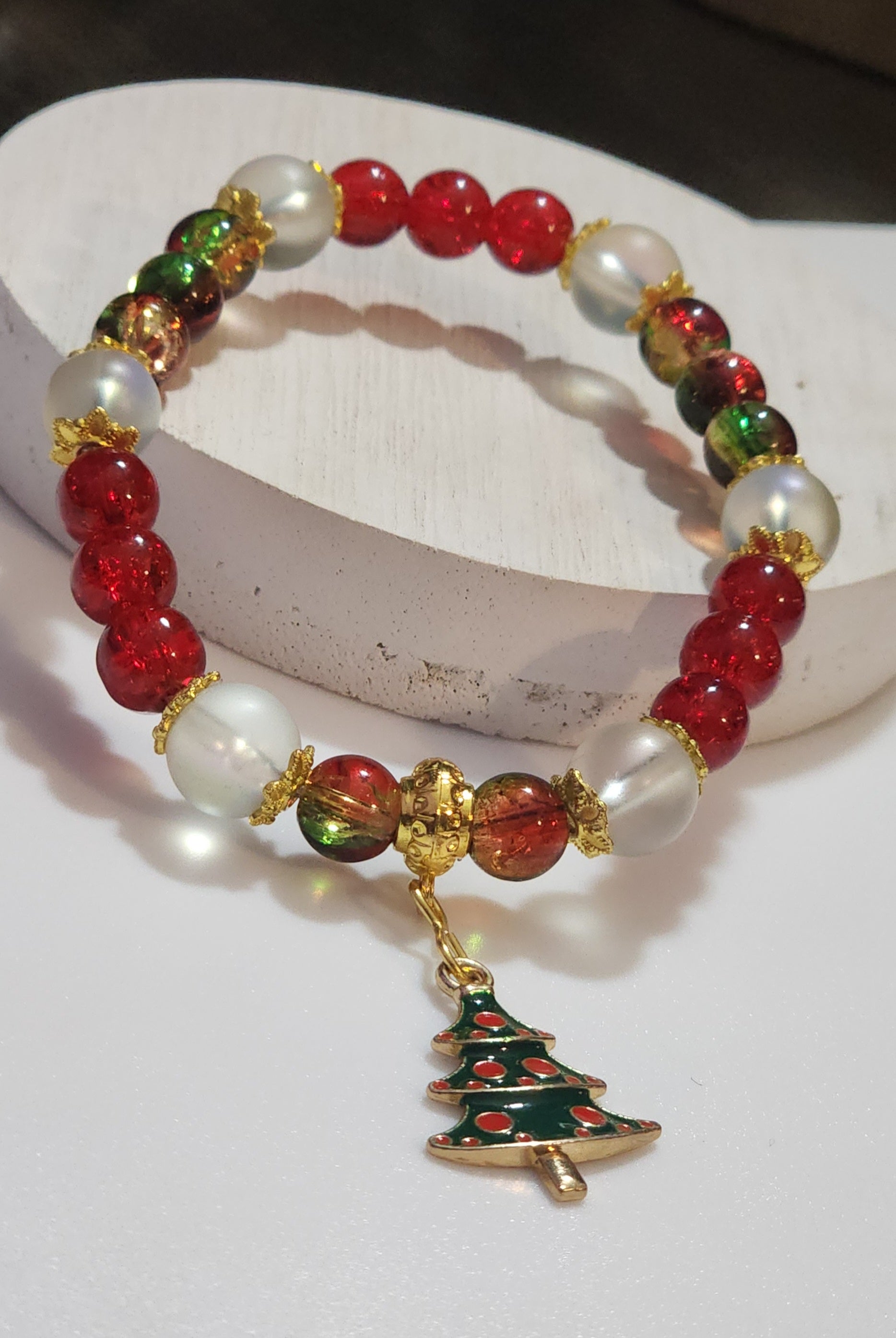 Christmas Wrist Bling Bead From The Heart Creations