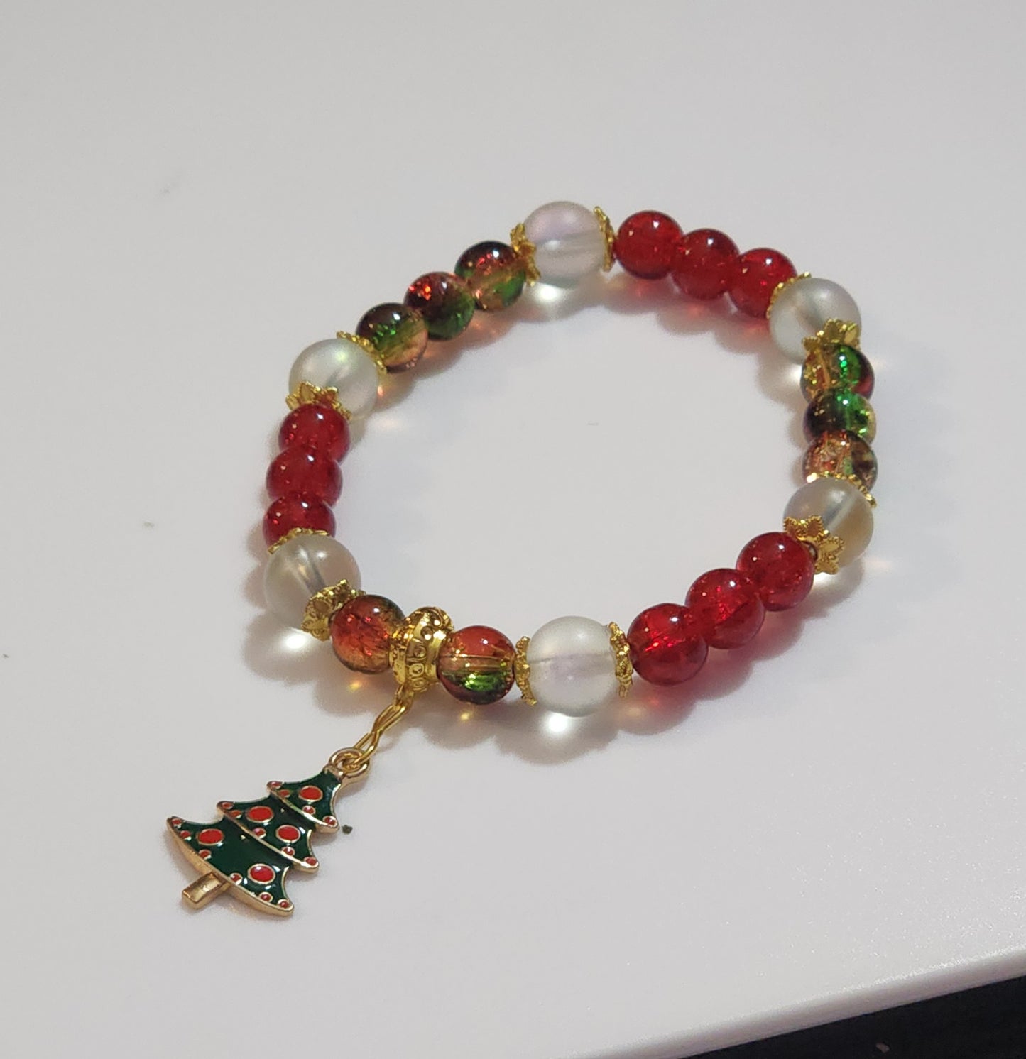 Christmas Wrist Bling Bead From The Heart Creations