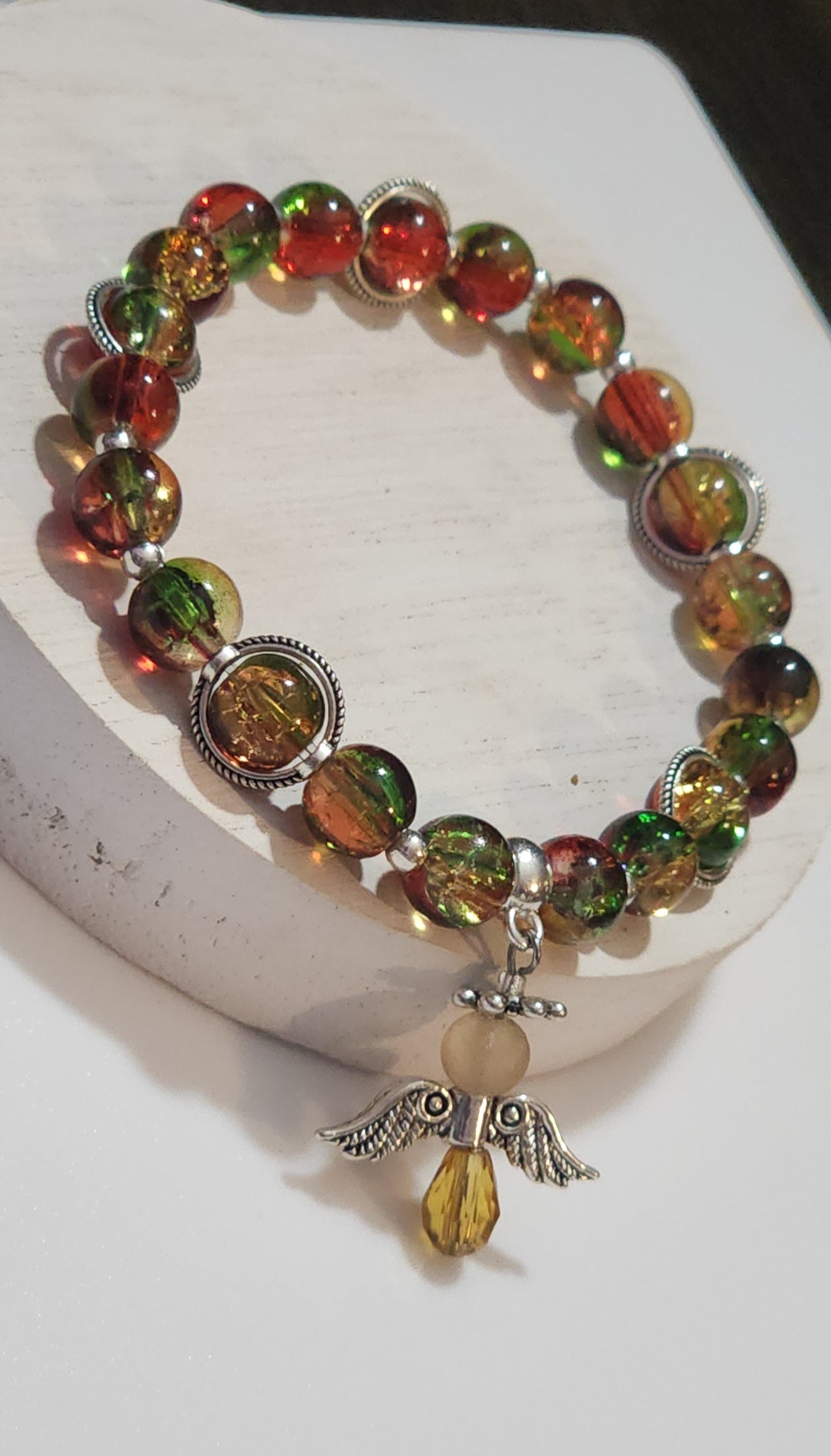 Christmas Wrist Bling Bead From The Heart Creations