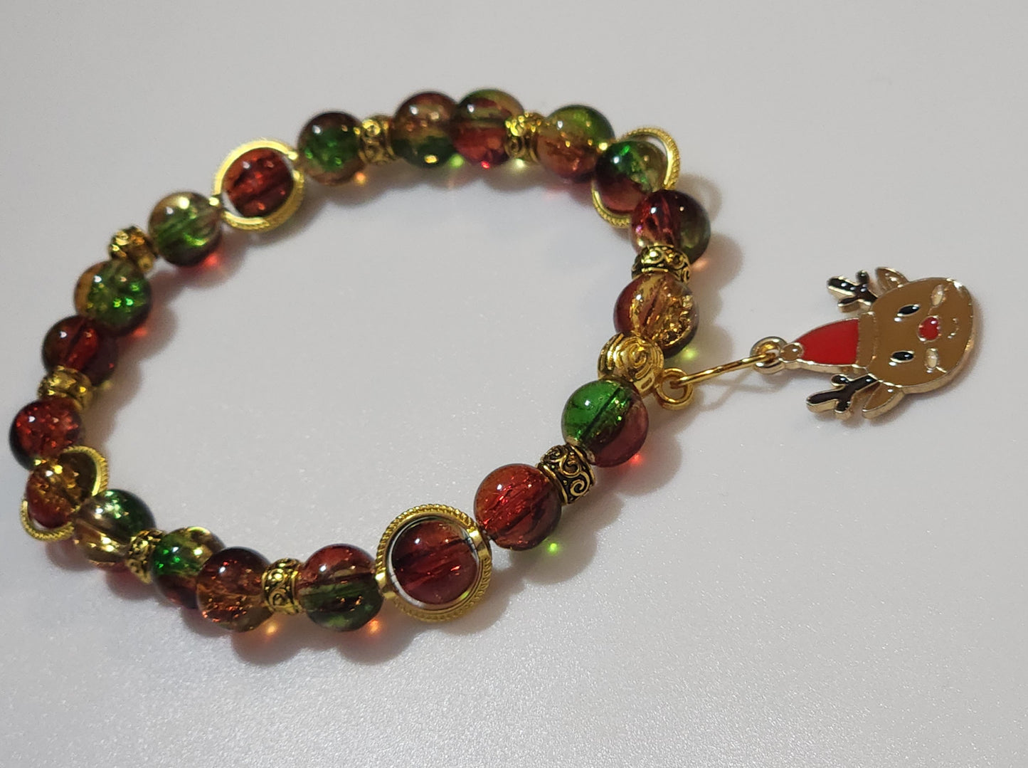 Christmas Wrist Bling Bead From The Heart Creations