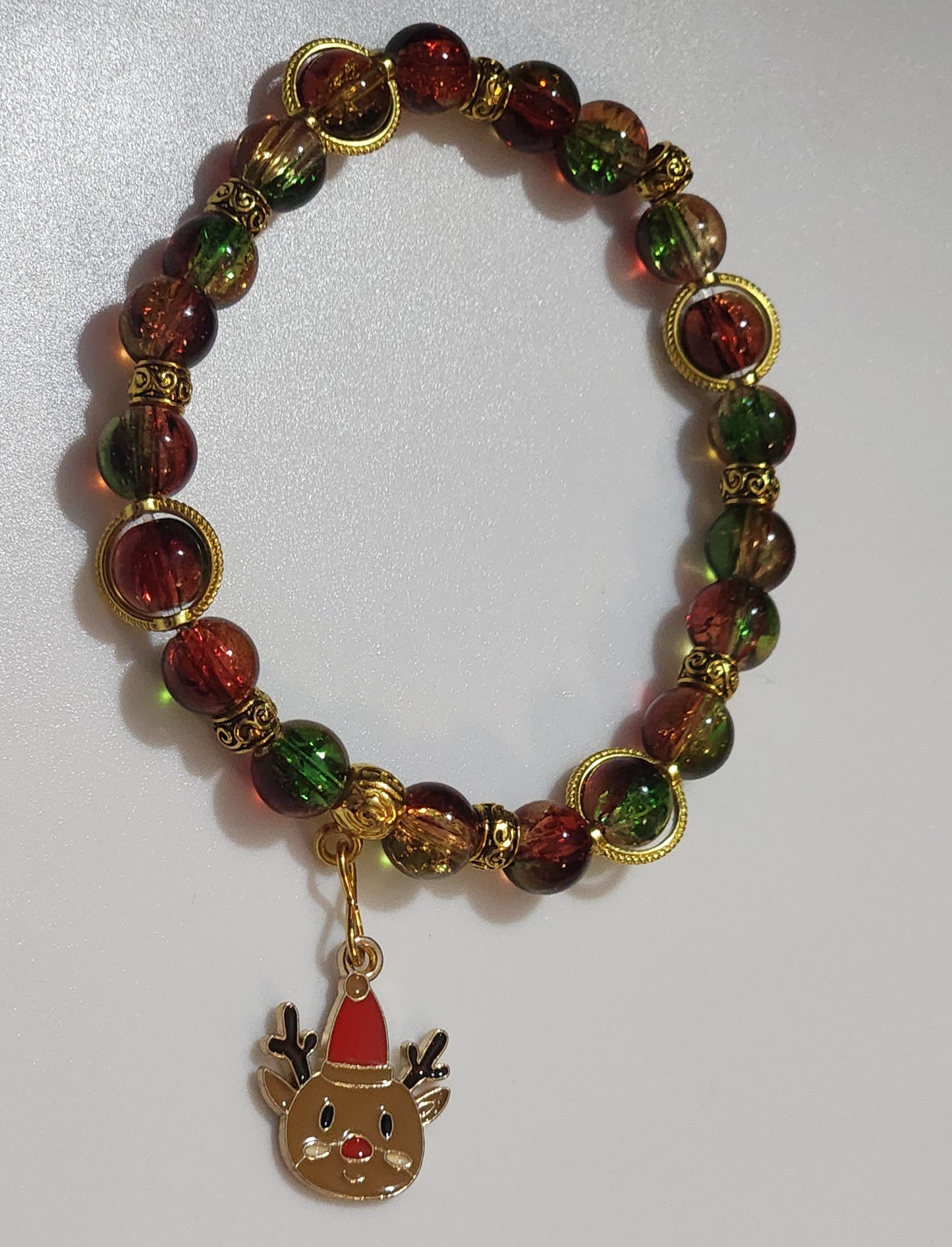 Christmas Wrist Bling Bead From The Heart Creations