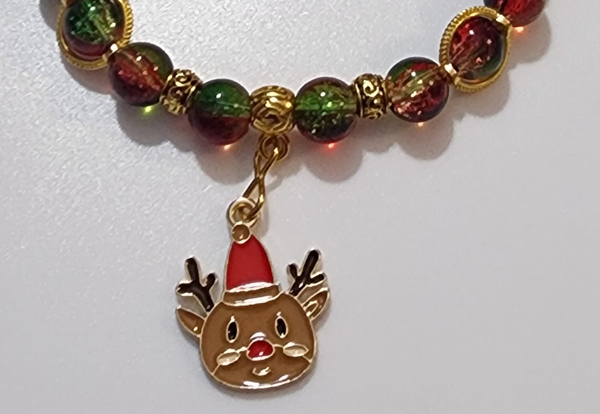 Christmas Wrist Bling Bead From The Heart Creations