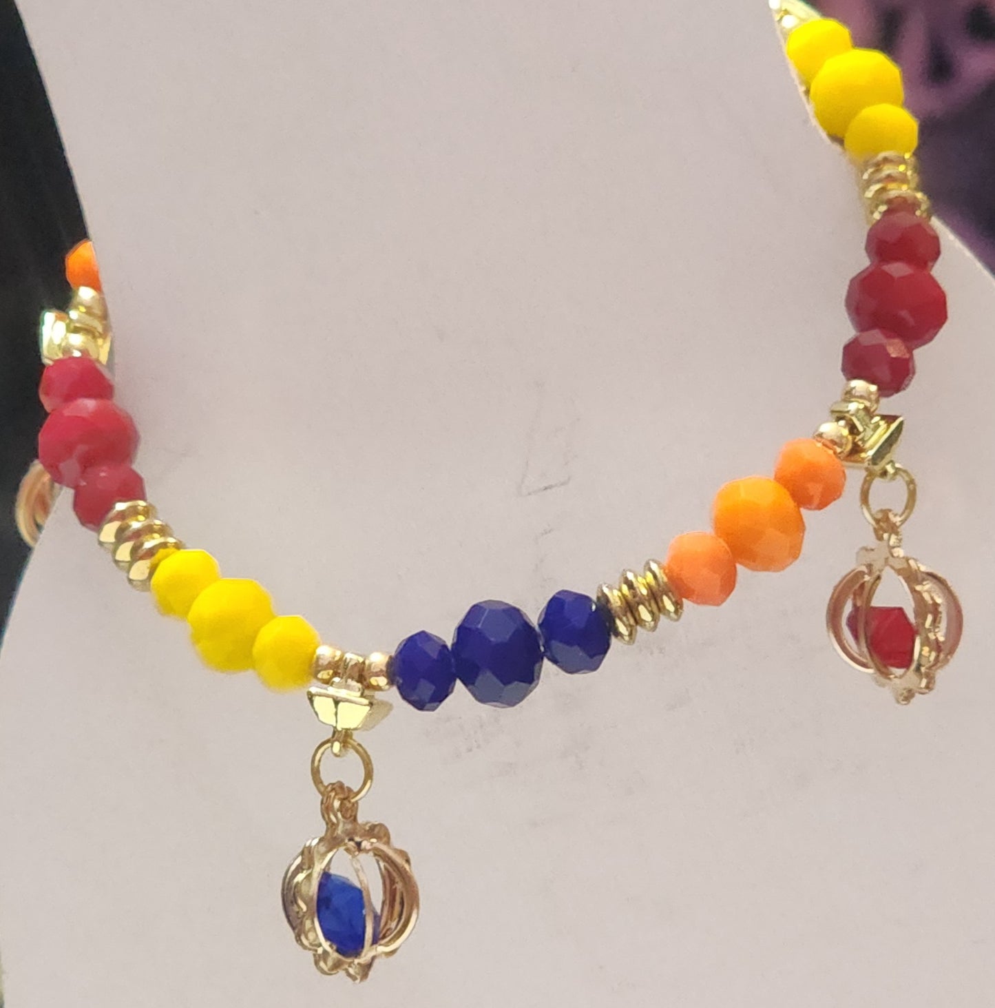 The Posh Color Pop Wire Bracelet Bead From The Heart Creations