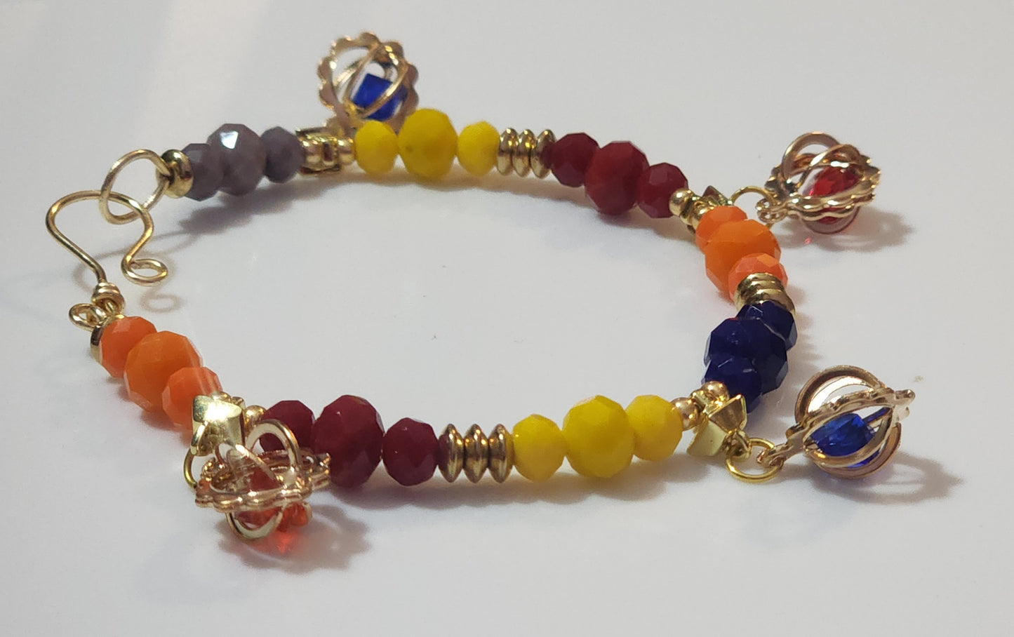 The Posh Color Pop Wire Bracelet Bead From The Heart Creations