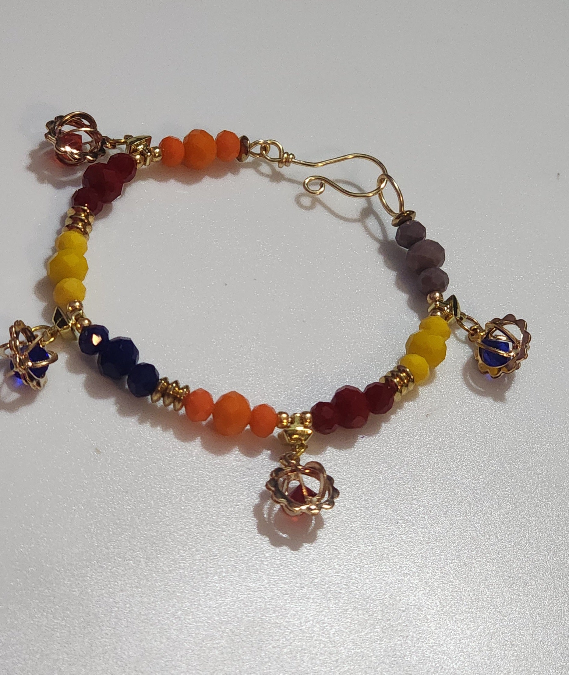 The Posh Color Pop Wire Bracelet Bead From The Heart Creations