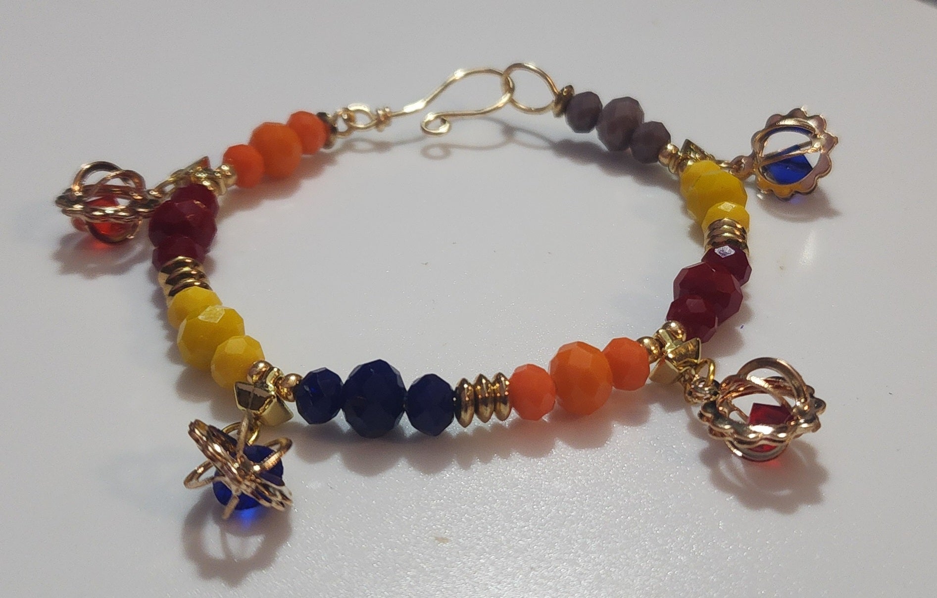 The Posh Color Pop Wire Bracelet Bead From The Heart Creations