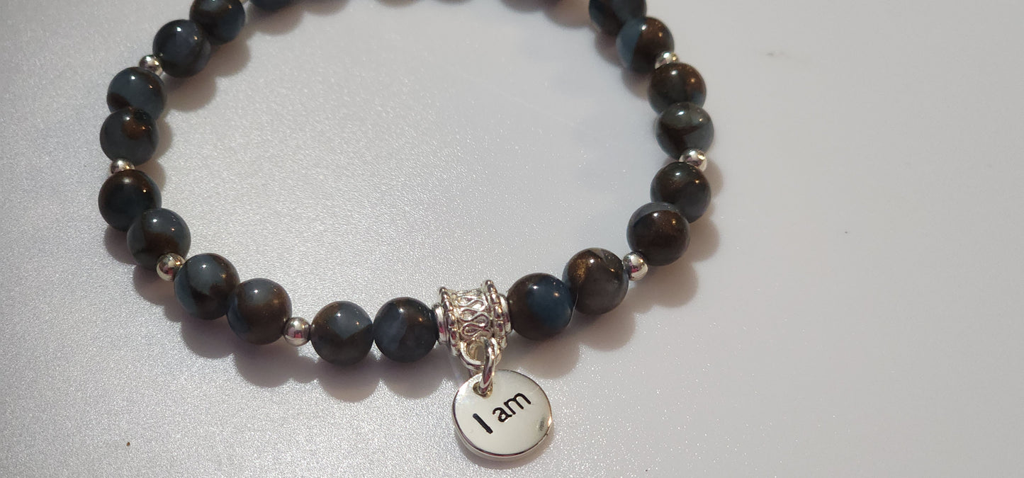 "I am" Bracelet Set Bead From The Heart Creations