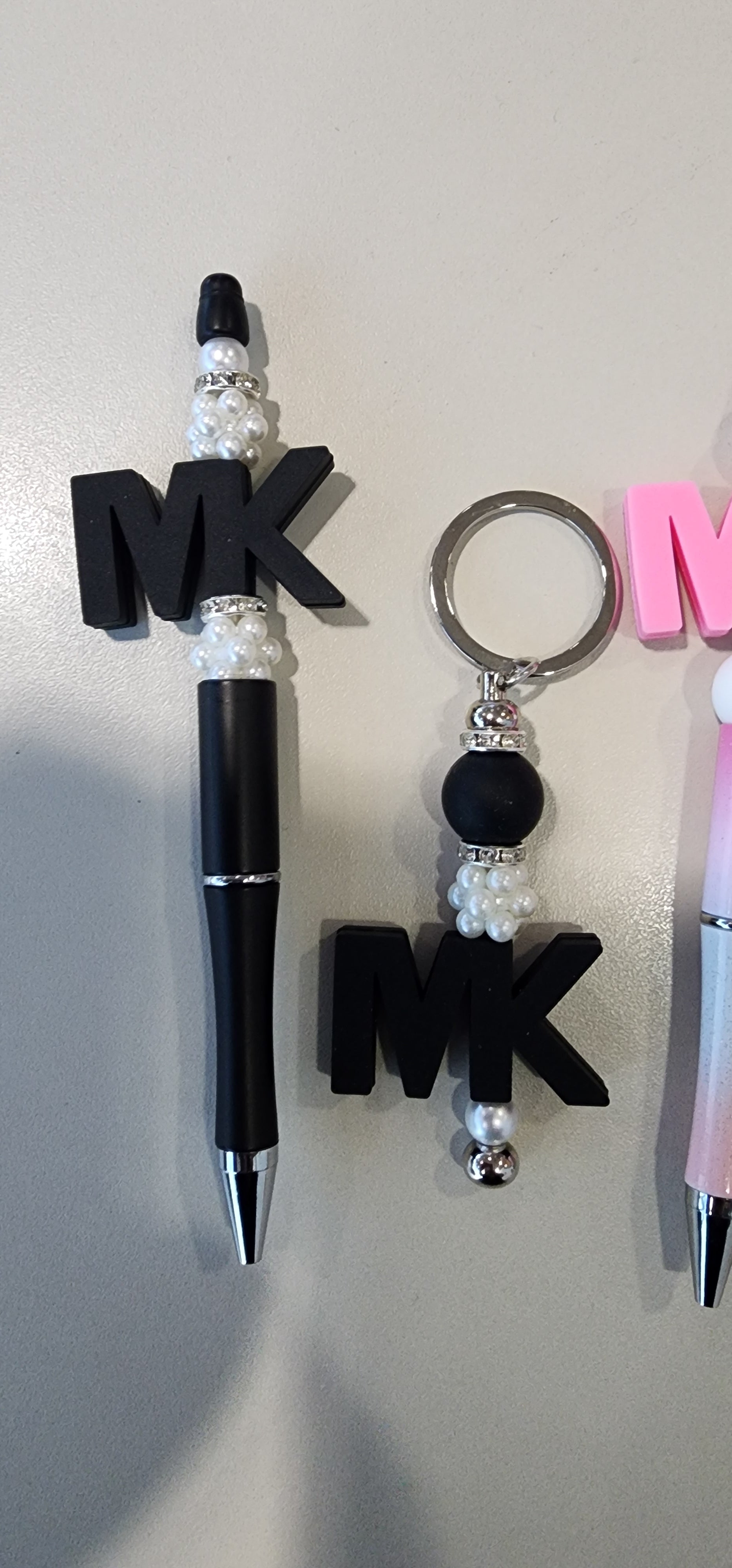 Fashion Diva Pen and Keychain Set Bead From The Heart Creations