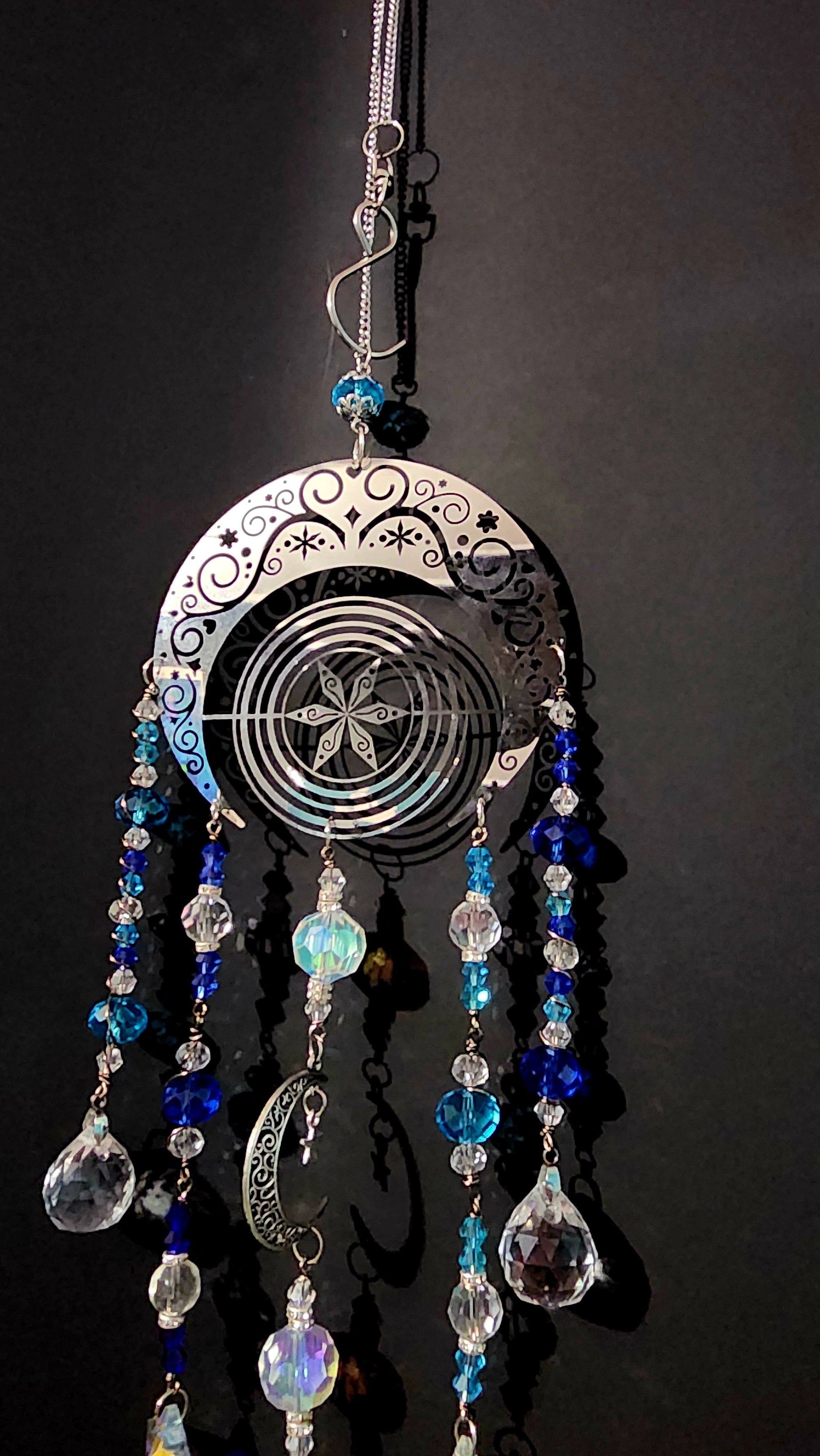 Celestial Moon Prism Suncatcher Bead From The Heart Creations