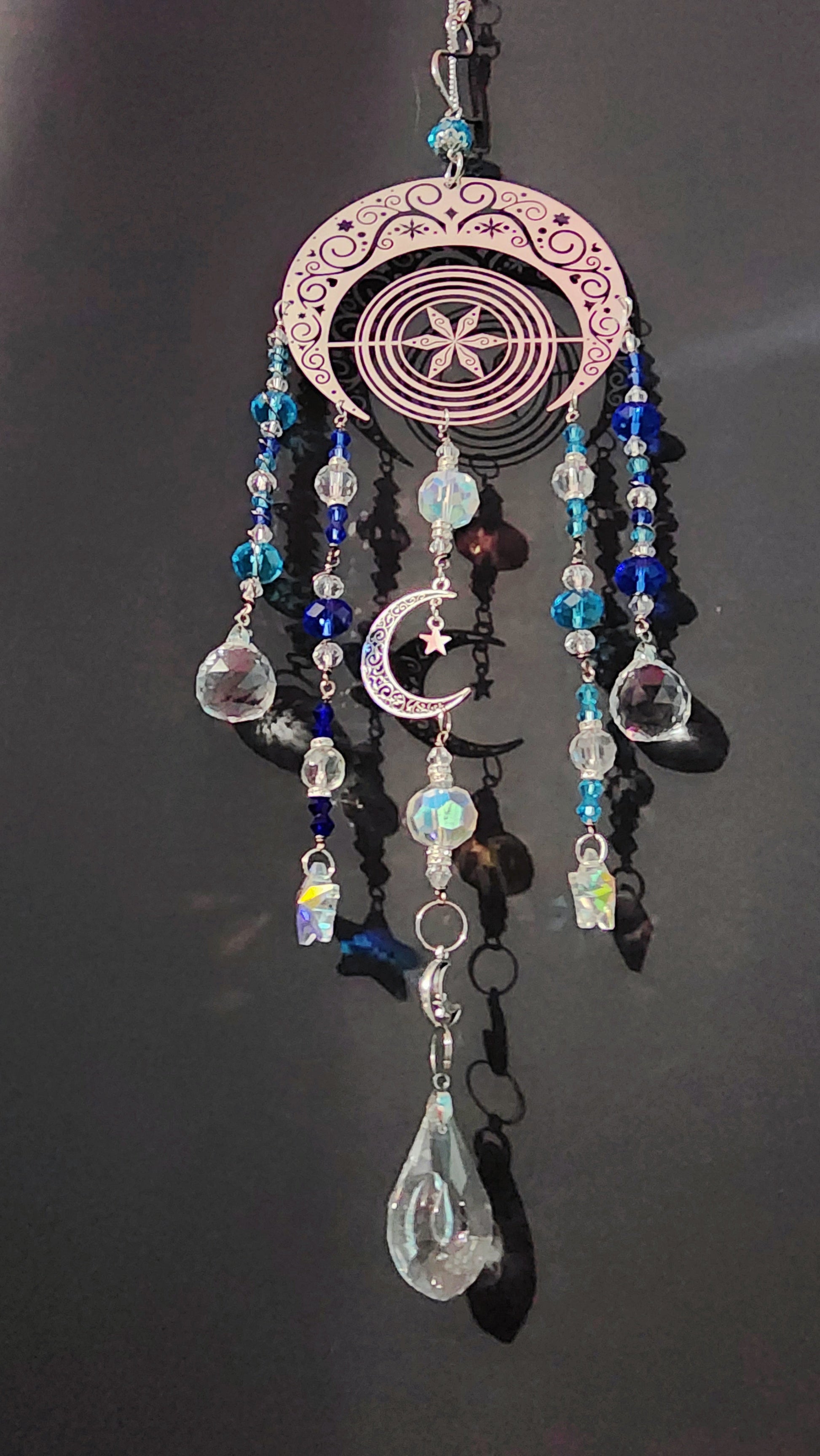 Celestial Moon Prism Suncatcher Bead From The Heart Creations