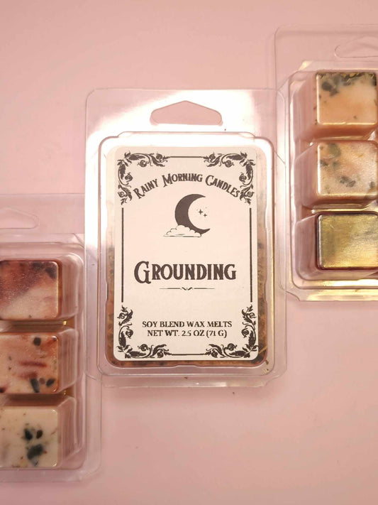 Grounding | Intention + Ritual Wax Melts Rainy Morning Candles
