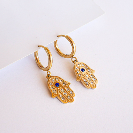 Hamsa Earrings Aryenne Jewelry & Suncatchers