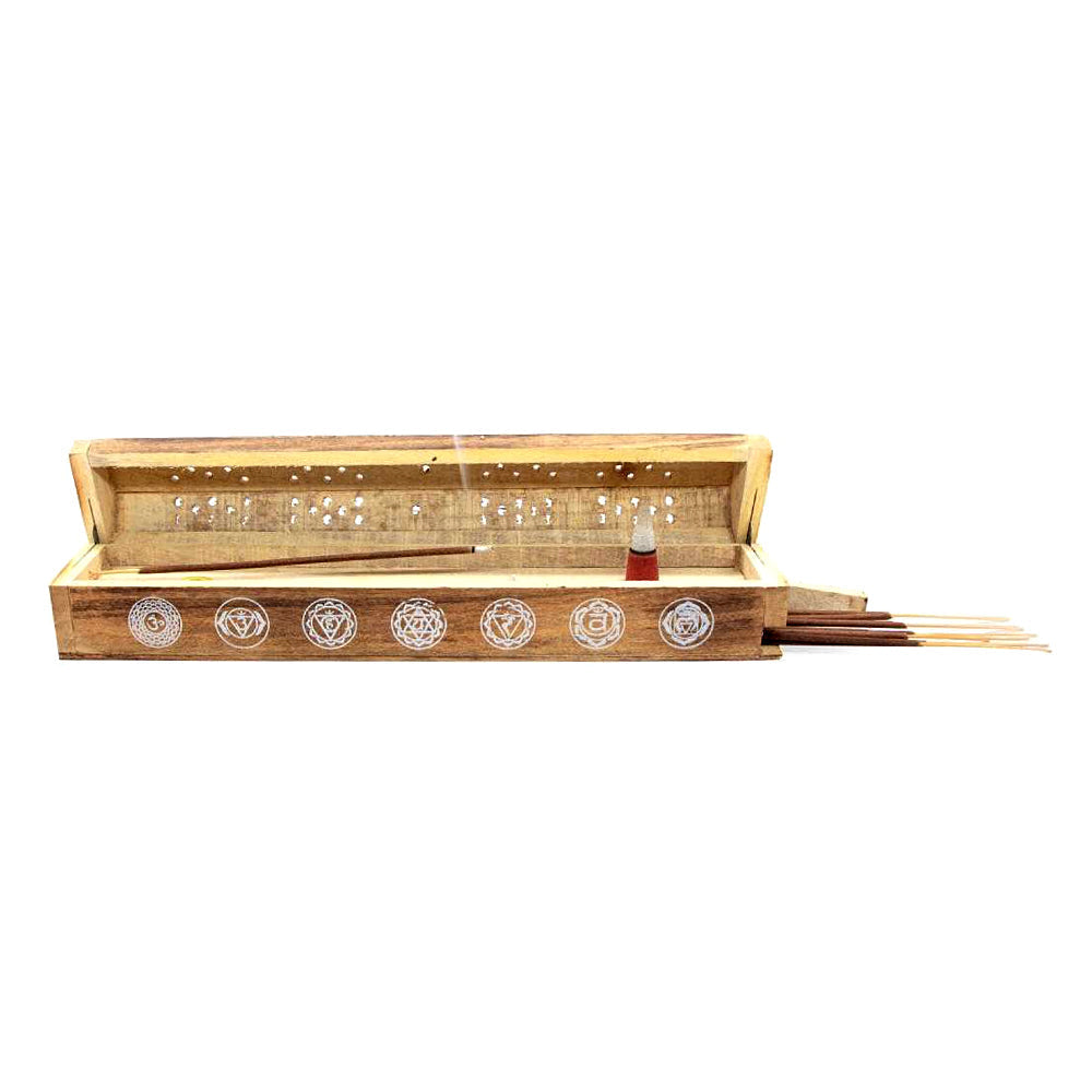 7 Chakra Coffin Incense Burner The Witches Sage LLC