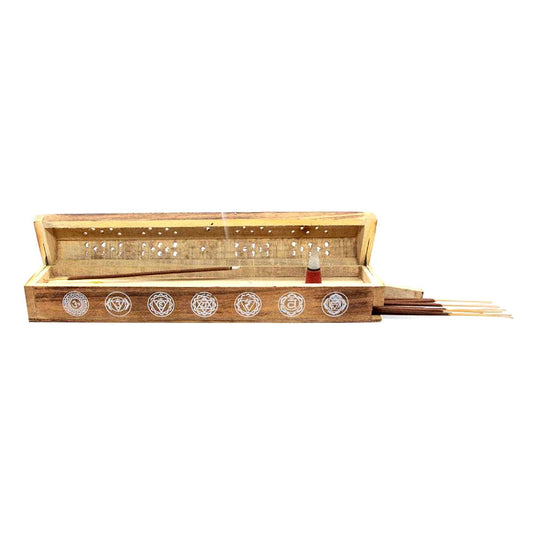 7 Chakra Coffin Incense Burner The Witches Sage LLC