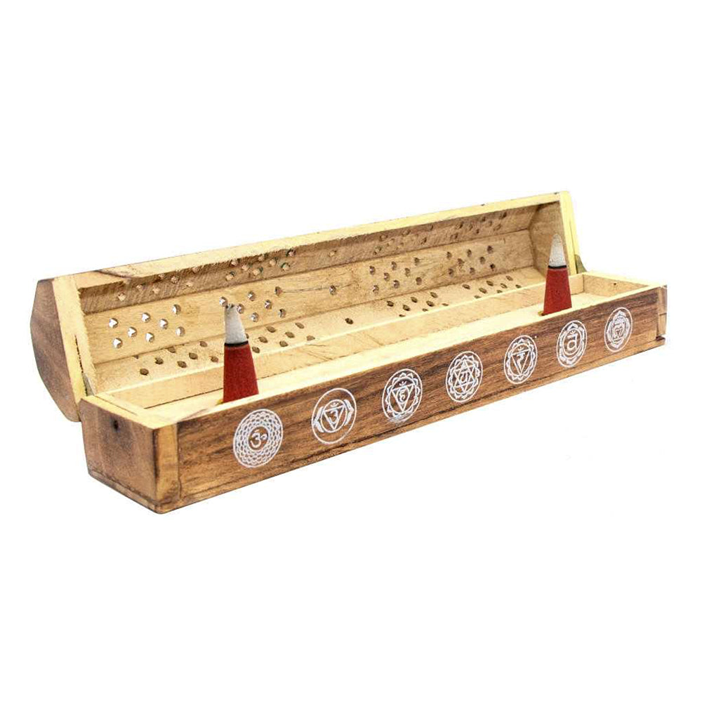 7 Chakra Coffin Incense Burner The Witches Sage LLC