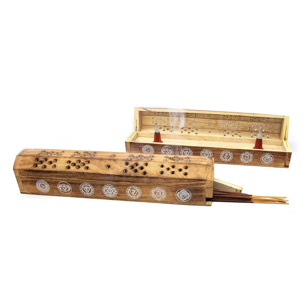 7 Chakra Coffin Incense Burner The Witches Sage LLC