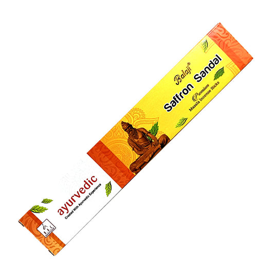 Balaji Saffron Sandal Incense Sticks The Witches Sage LLC