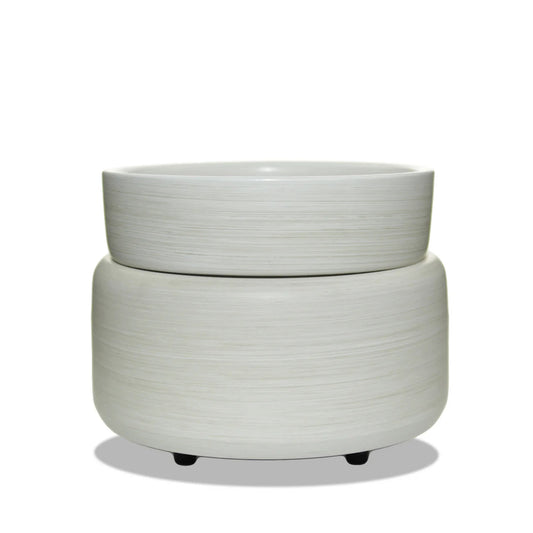 Stone Ivory 2-IN-1 Candle Warmer Affirmation Effect