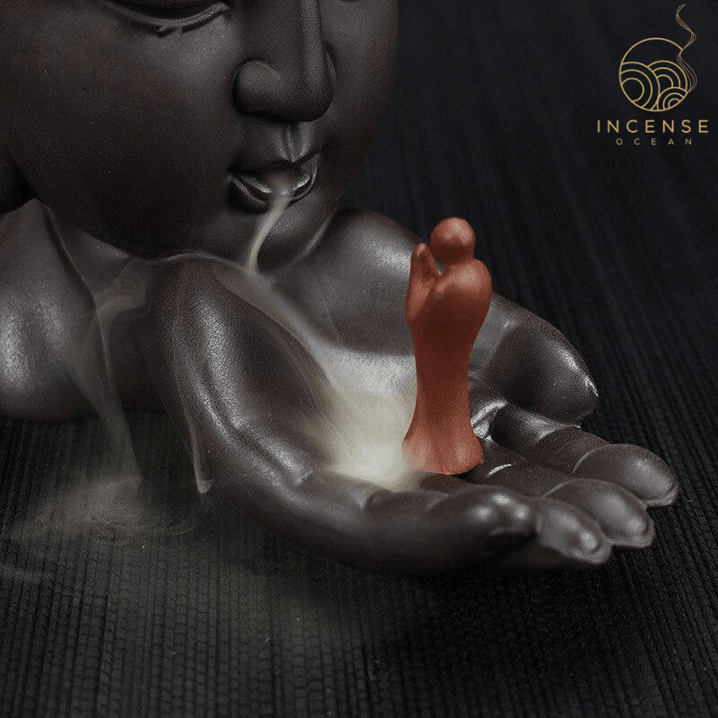Ceramic Buddha Backflow Incense Burner incenseocean