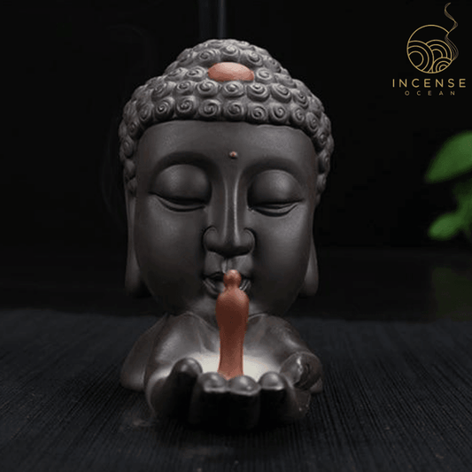 Ceramic Buddha Backflow Incense Burner incenseocean