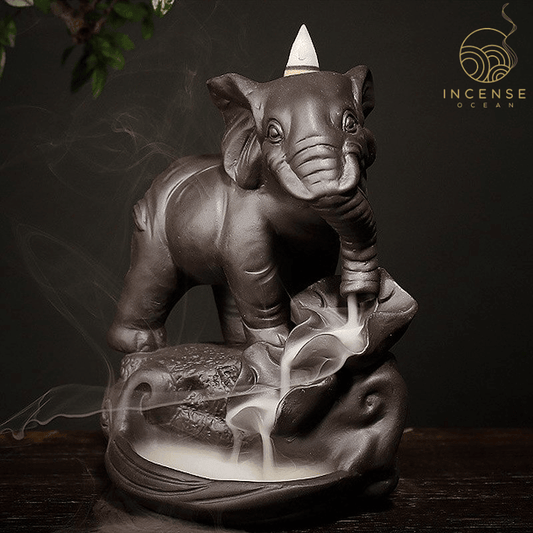Ceramic Elephant Incense Burner incenseocean