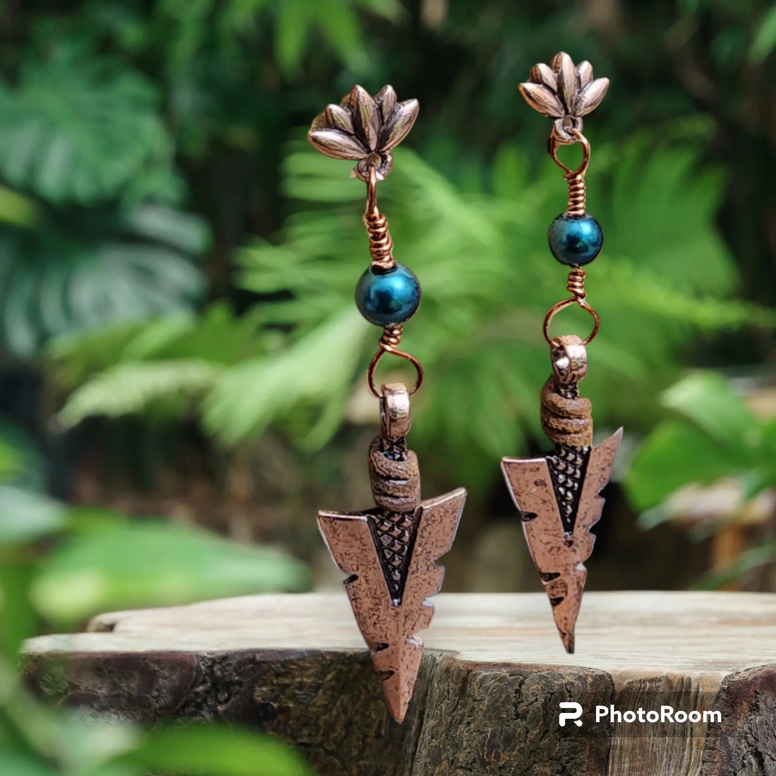 Copper Arrowhead Earrings Bead From The Heart Creations