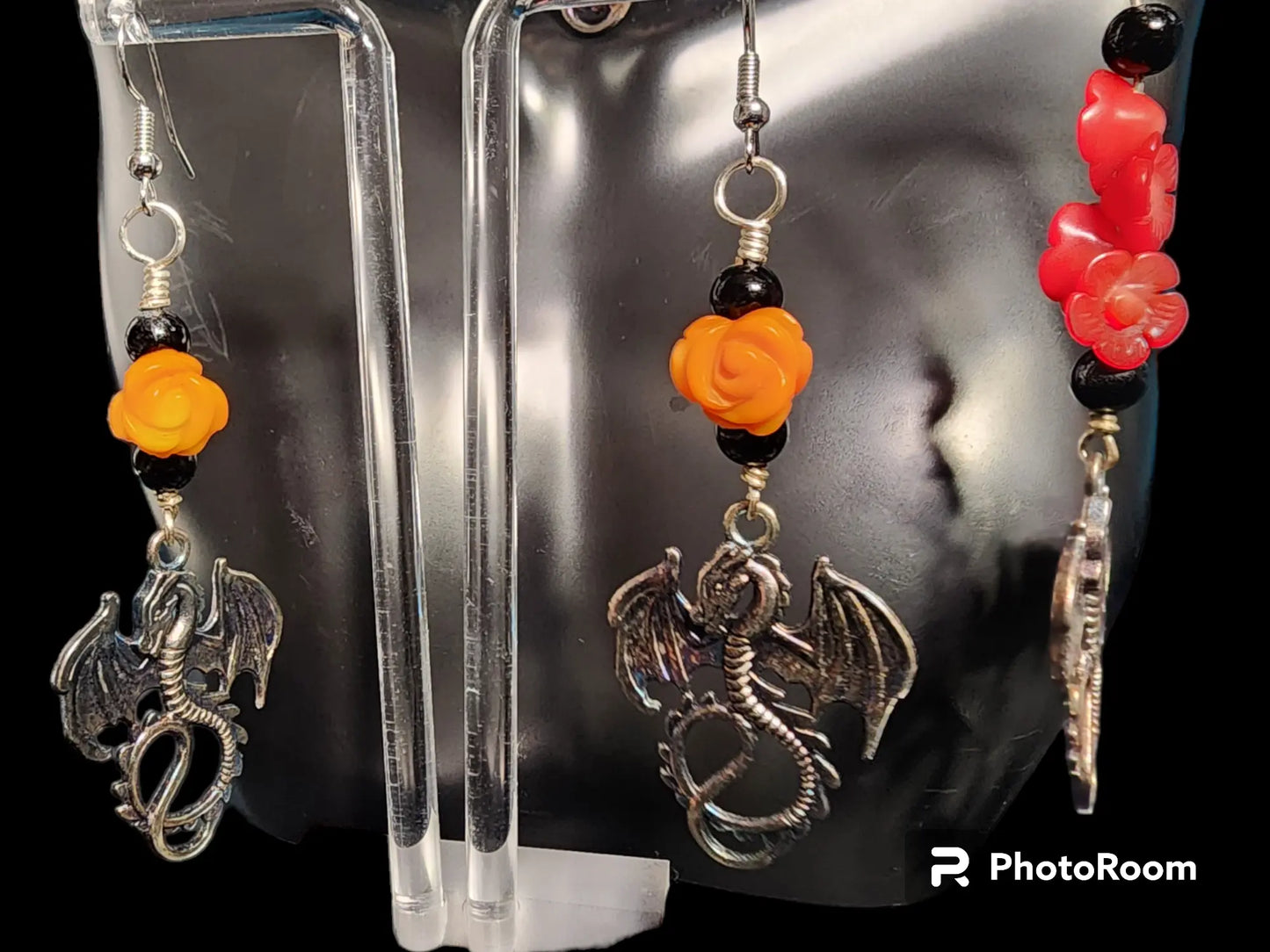 Dragon Earrings Bead From The Heart Creations
