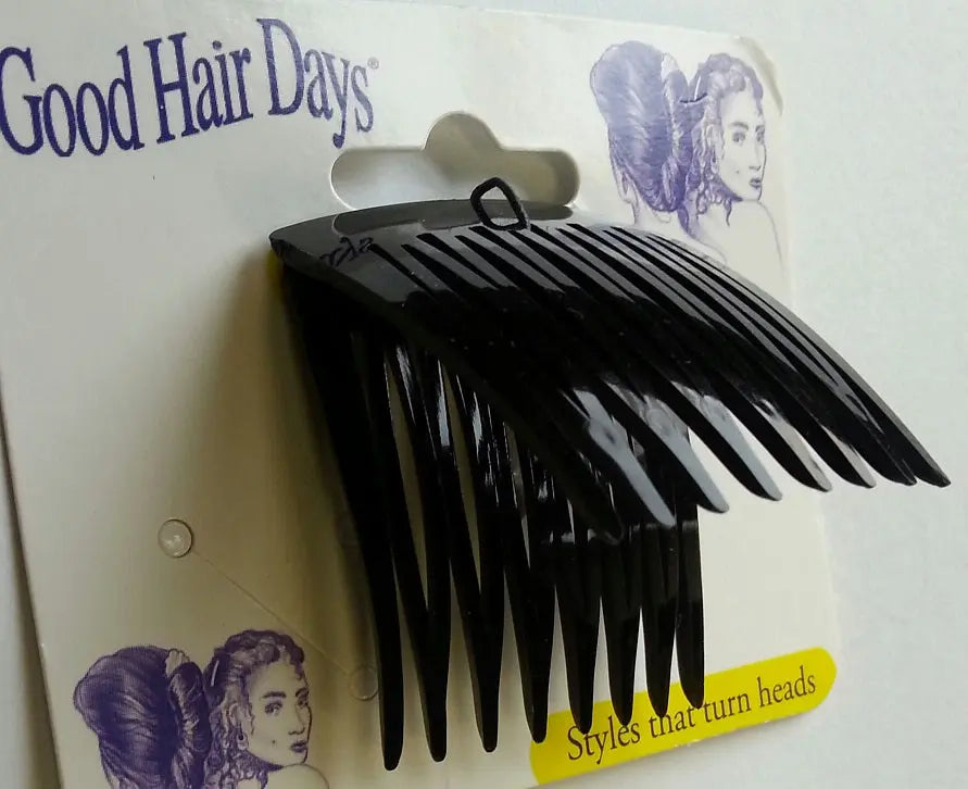 Good Hair Days 1.5" Black Tuck side comb (2-pack) - Bead From The Heart Creations