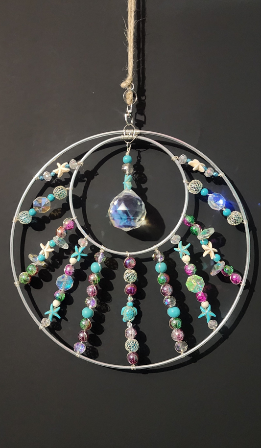 Ocean-inspired Suncatcher Bead From The Heart Creations