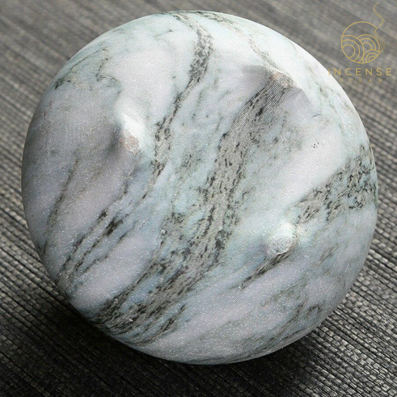 Marble Coil Censer Incense Burner Copper Cover Ceramic incenseocean