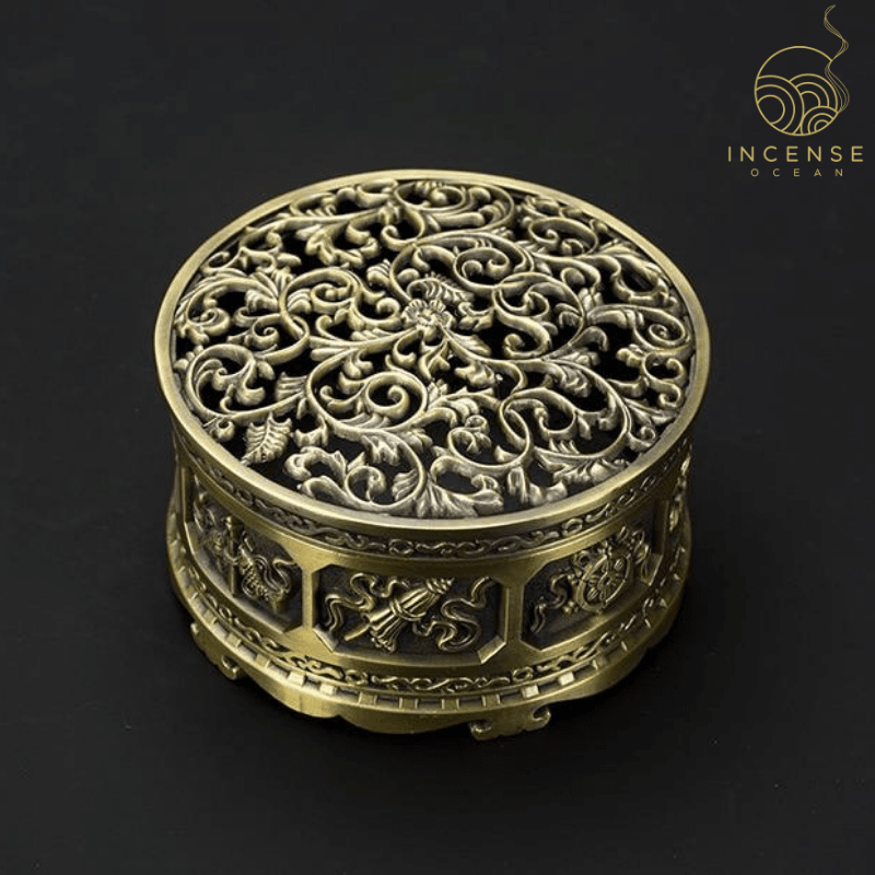 Nepalese Classic Metal Incense Holder incenseocean